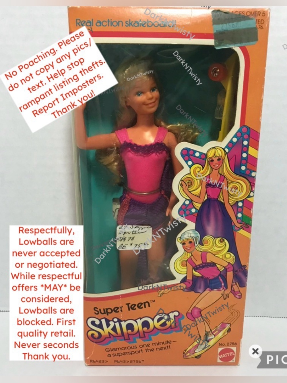 Vintage 1978 Skipper Barbie Sister Barbie BNIB NRFB PRICE FIRM BUY IT NOW ONLY